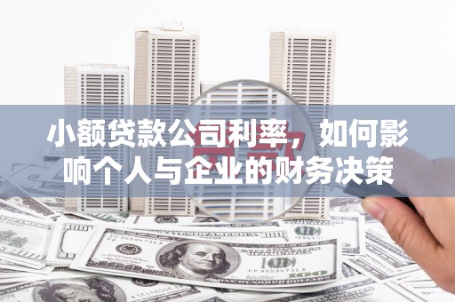加查小额贷款公司利率，如何影响个人与企业的财务决策