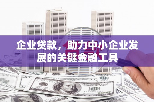 加查企业贷款，助力中小企业发展的关键金融工具