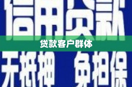 加查贷款客户群体