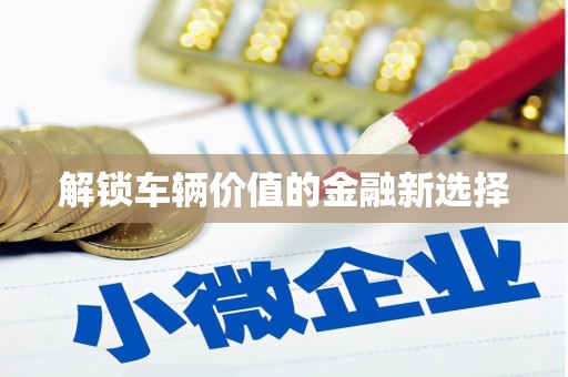 加查解锁车辆价值的金融新选择
