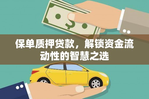 加查保单质押贷款，解锁资金流动性的智慧之选